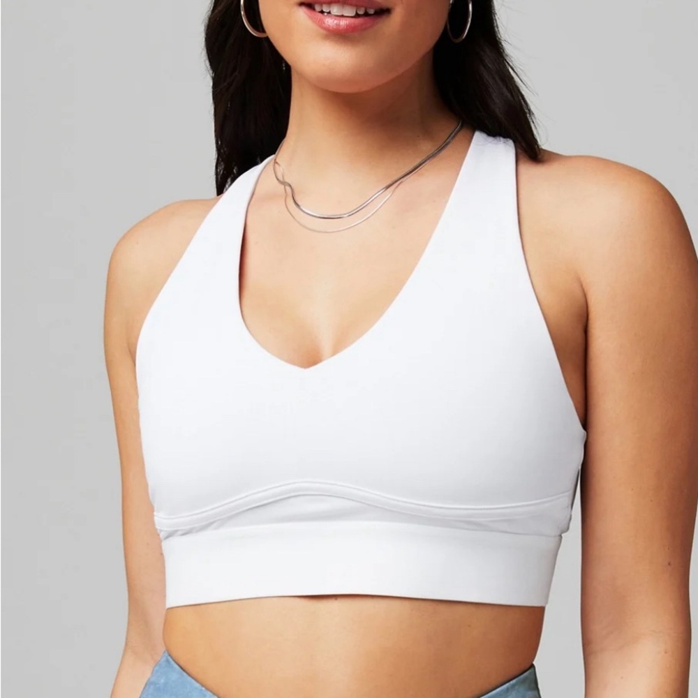 Fabletics Low Impact Bra. Size SMALL. Color WHITE.